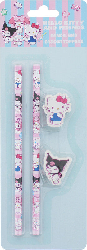 Kitty sweets Hello Kitty HB Bleistifte mit Radierer – 2er-Set