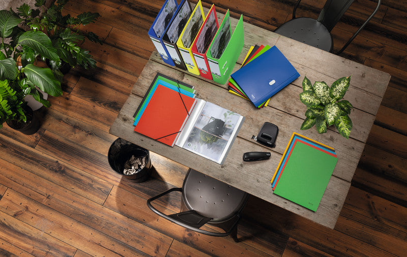 Leitz Einlagemappe Recycle A4 – Kunststoff, Grün, 3 Klappen, bis 250 Blatt