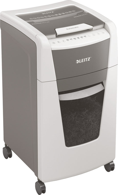 Leitz IQ Autofeed 300 – Aktenvernichter mit Autofeed 300 Blatt, DIN P-5, Mikroschnitt 2 × 15 mm, 8 Blatt, 60 l