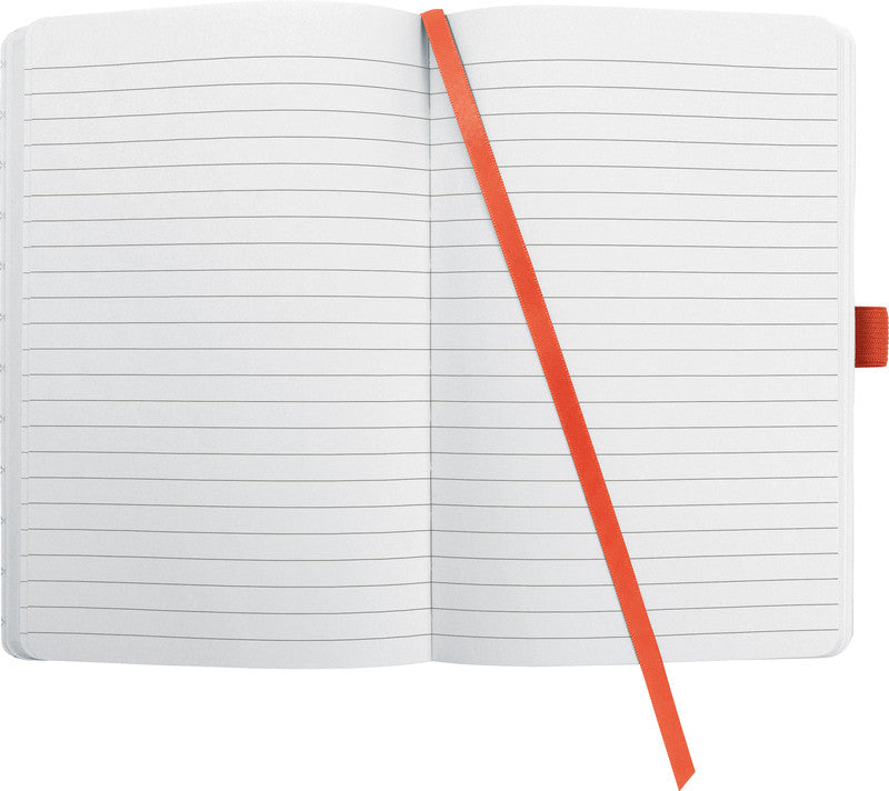 Sigel Notizbuch A5, liniert, Fadenheftung, 174 Seiten, perforiert, 80 g/m² – orange