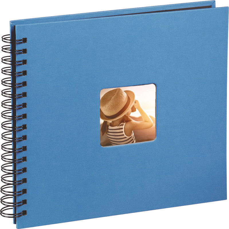 Hama Fotoalbum Wiro Fine Art – Azur, mit Pergaminzwischenblättern, Papier, 280 × 240 mm