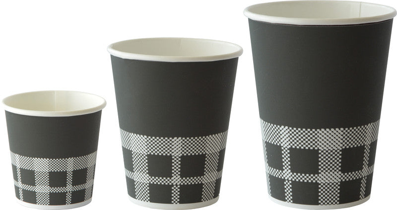 Duni Becherdeckel PS, mit Trinkloch – für Becher 2,4 dl, schwarz, 40 Stück