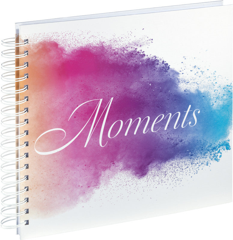 Hama Fotoalbum Watercolor Moments – mehrfarbig, Spiralbindung, Karton, 280 × 240 mm