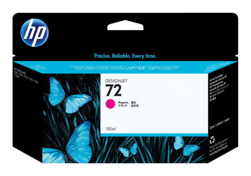 HP Tintenpatrone 72, Magenta – für Inkjetdrucker/Multifunktionsgeräte