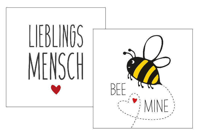 Ppd Servietten Lieblingsmensch – 33 × 33 cm – 3-lagig, Tissue – 20 Stk., FSC