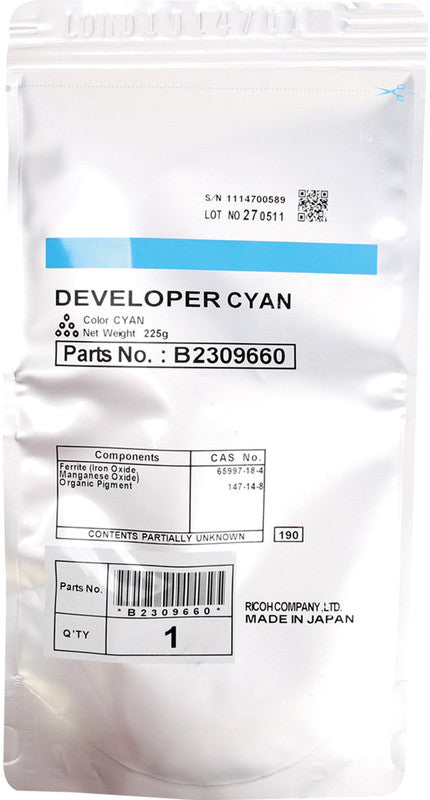 Ricoh Entwicklereinheit Cyan – bis zu 160'000 Seiten – OEM B230-9660