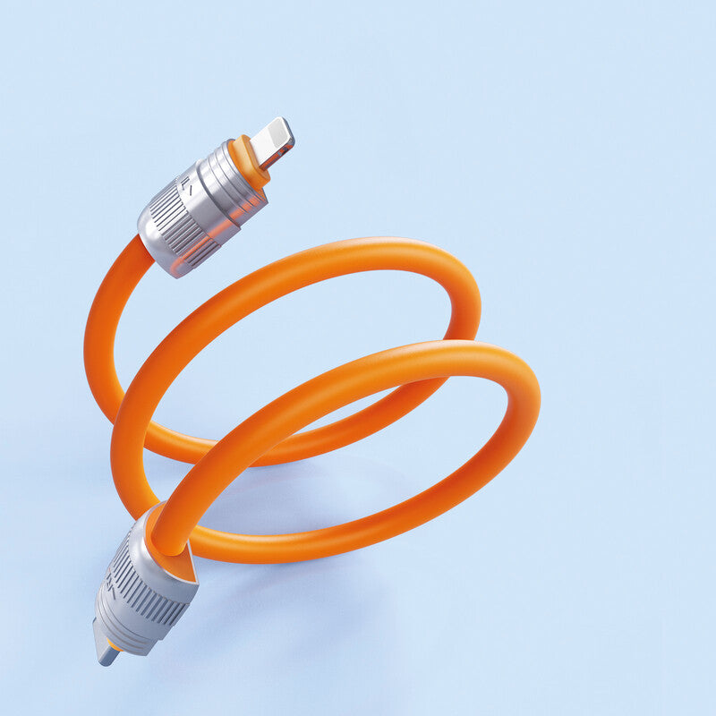 Dux Ducis Kabel – USB-C auf Lightning 0,3 m, 27 W, Orange – für iPhone/iPad