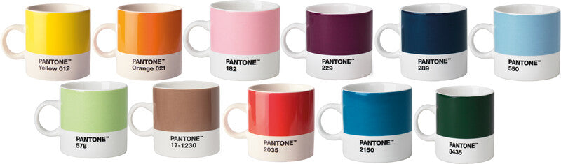 Pantone by Copenhagen Espressotasse – 100 ml, Ø 6,0 cm, H 8,6 cm, Feines Porzellan, Gelb