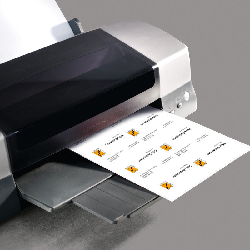 Sigel Visitenkarten, 85 × 55 mm – A4, 10 pro Blatt – 150 Karten – FSC-zertifiziert, beidseitig bedruckbar