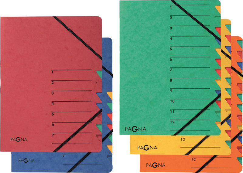 Pagna Sammelmappe für A4, Karton, grün, mit Gummizug