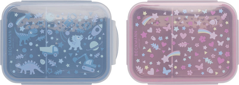 Beckmann Lunchbox – 1,7 l – mit herausnehmbarem Innenteiler – PP – blau – 18 × 14 × 7 cm