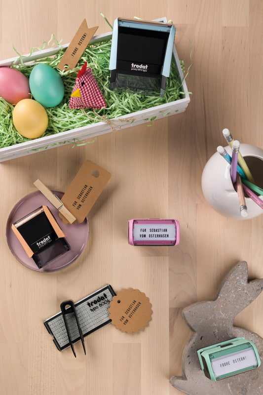 Trodat Motivstempel Printy 4912 – Text: zum Selbersetzen, selbstfärbend, 47 × 18 mm