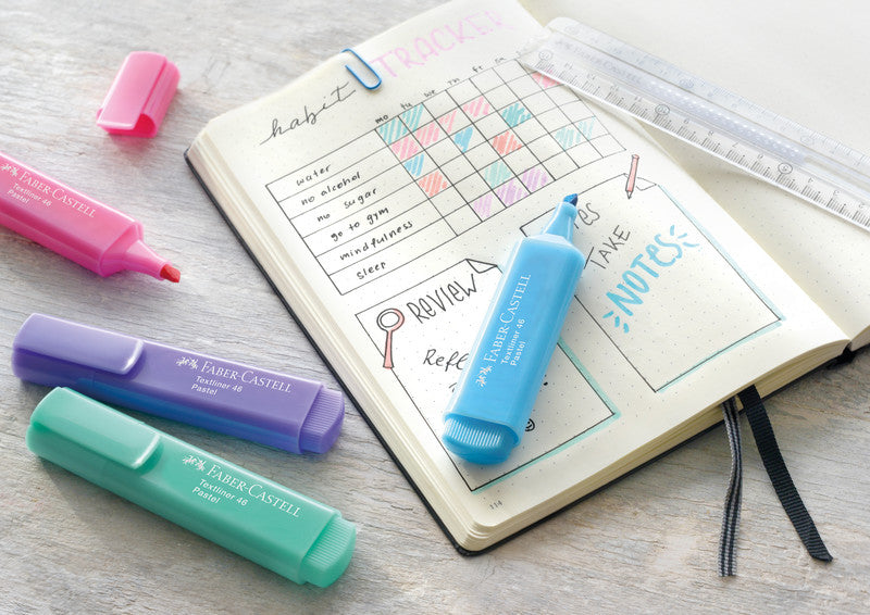 Faber-Castell 46 Pastell Textmarker Flieder – Keilspitze, 1–5 mm, nachfüllbar