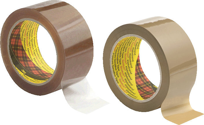 Scotch Verpackungsband 3707 – permanent, glatt, PVC, 25 mm × 66 m, transparent, Kern Ø 75 mm