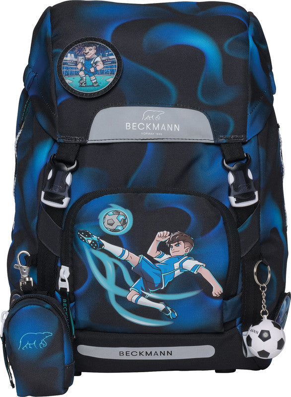 Beckmann Schulrucksack Classic 1st – 6-teilig – Magic League – 24,0×37,0×25,0 cm – aus rPET