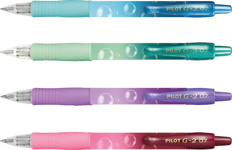 Pilot G-2 Gelschreiber 4er Etui – 4 Farben, 0,7 mm, Druck, nachfüllbar