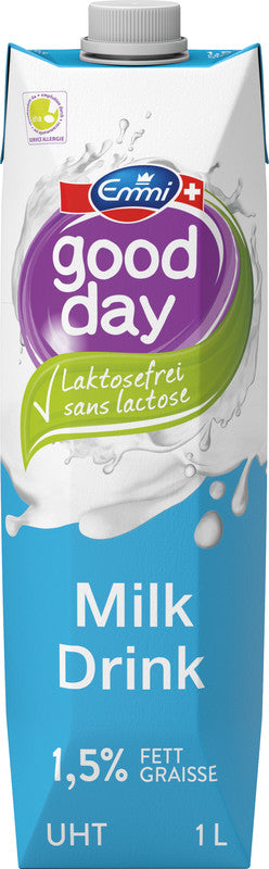 EMMI Milchdrink UHT good day – laktosefrei – 1,5% Fett – 1 l