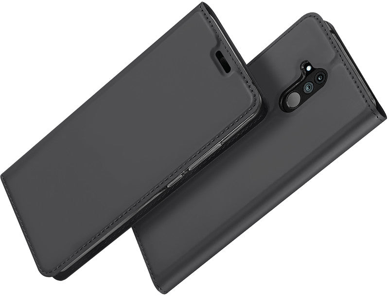 Dux Ducis Booklet-Hülle – für Huawei Mate 20 lite – dunkelgrau – mit Kartenfach, Magnetverschluss
