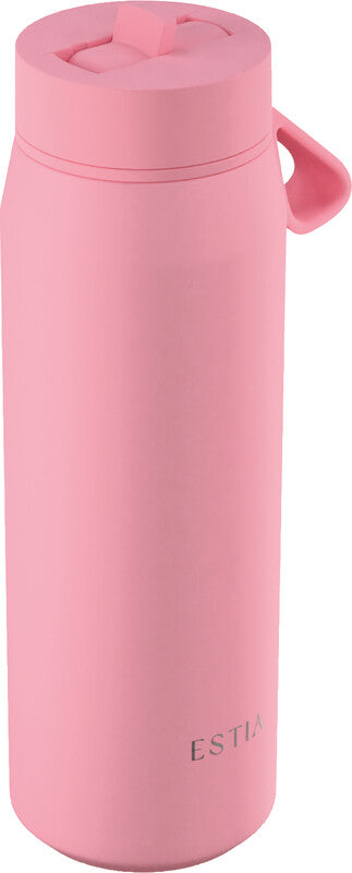 Estia Pulse Isolierflasche 500 ml – Doppelwandig 12 h Heiss/24 h Kalt, Edelstahl, Schraubdeckel