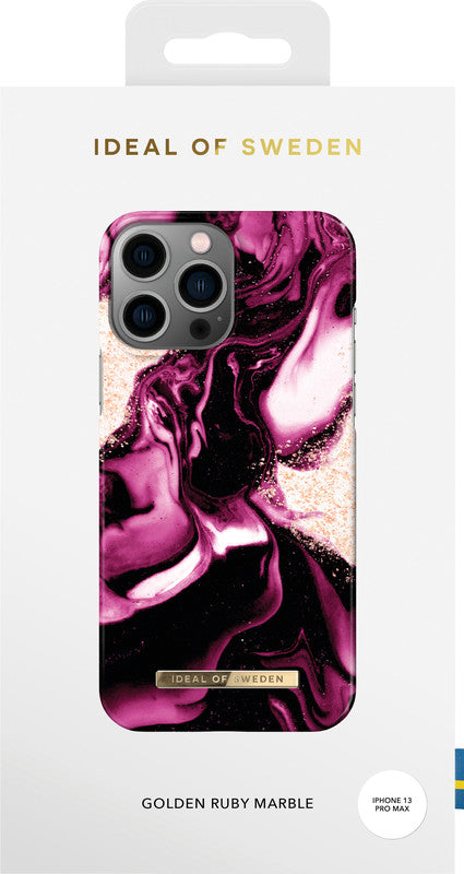 Ideal of Sweden – Backcover – für Apple iPhone 13 Pro Max – Golden Ruby Marble
