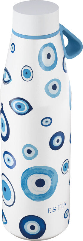 Estia Flow Isolierflasche 500 ml – Doppelwandig 12 h Heiss / 24 h Kalt, Edelstahl, Schraubdeckel