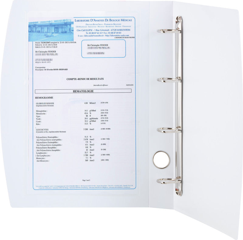Djois Sichtmappe A4 – transparent, Kunststoff, glänzend, 110 µm, 10er-Pack
