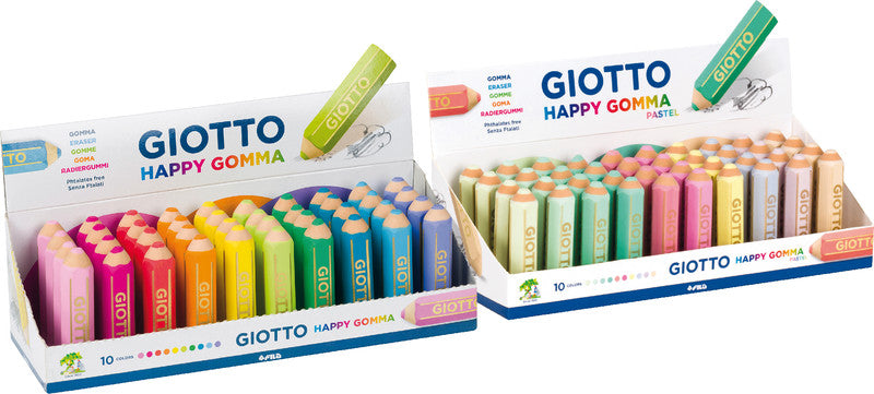 Giotto Radierer – für Bleistifte und Farbstifte – 65 × 15 × 15 mm – sortiert