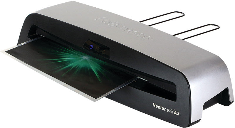 Fellowes Neptune 3 Laminiergerät A3 – 4-Rollen, 75–175 µm, Kaltlamination, Aufheizzeit 1 Min., 800 mm/min