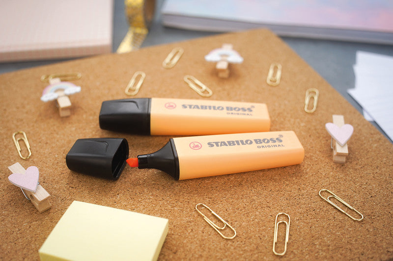 STABILO BOSS Original Textmarker Sanftes Orange – Keilspitze, 2–5 mm