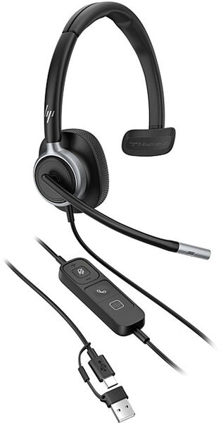HP POLY Mission 615 Office-Headset – Mono, Kabelgebunden (USB)