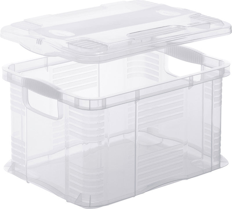 Rotho Systembox Agilo – Kunststoff, transparent, 39 × 21,5 × 29 cm