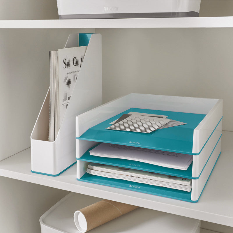 Leitz Briefkorb – Kunststoff, Blau, Weiss