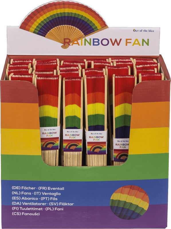 Out oft the blue Out of the Blue – Fächer – 210 mm – Mehrfarbig – Polyester (PES), Bambus – Pride