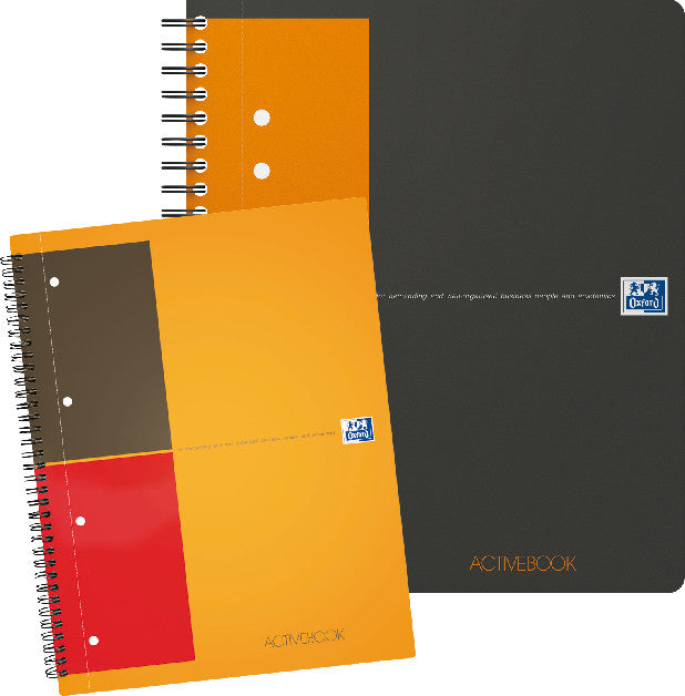Oxford Collegeblock, 80 Blatt, 4-fach gelocht, perforiert, 80 g/m² – Orange, für SCRIBZEE App