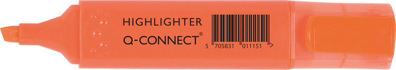 Q-CONNECT Textmarker Set 4 Farben – Keilspitze, 1–5 mm