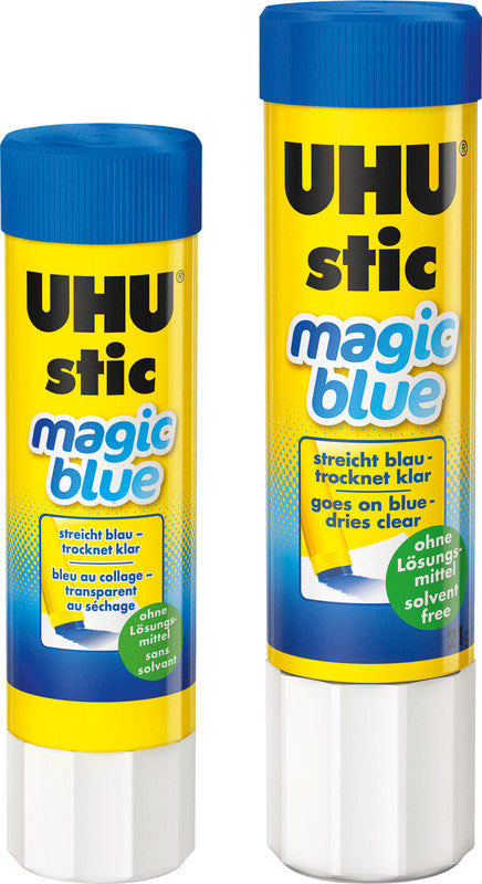 UHU Stic Magic Klebestift – Stift, extra stark, transparent, lösemittelfrei, auswaschbar, 8,2 g, für Papier, Karton