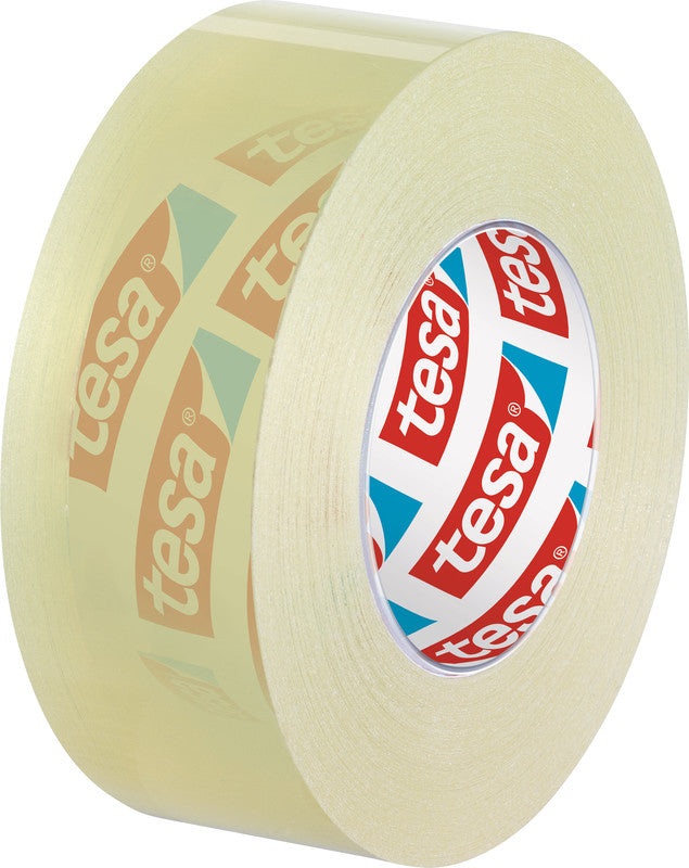 TESA Büro-Klebeband – permanent, klar, Kunststoff, 19 mm × 33 m, Kern Ø 26 mm