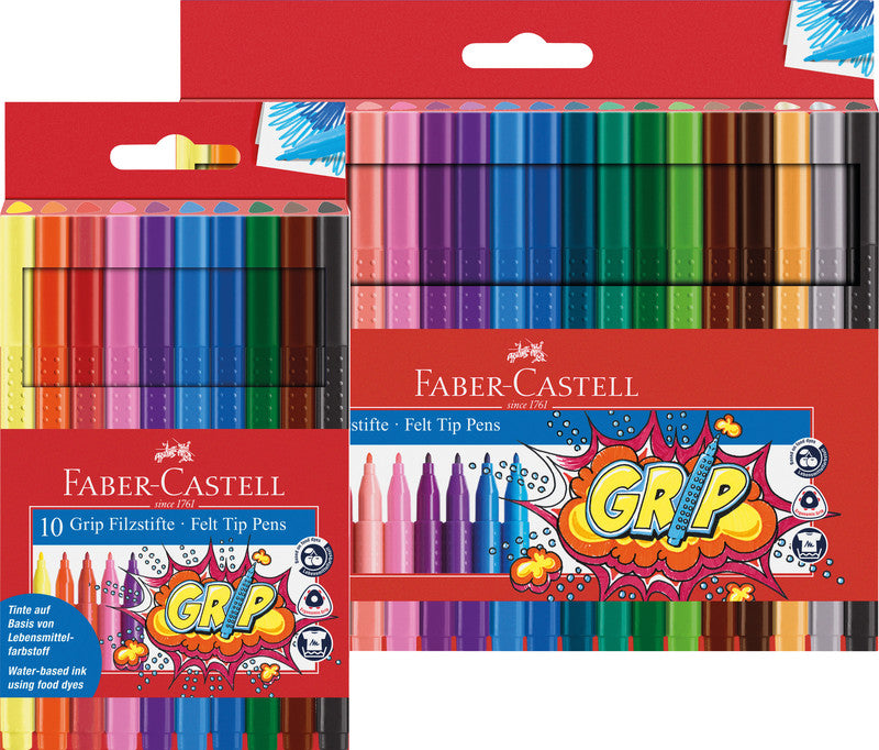 Faber-Castell Fasermaler, Strichbreite 1 mm, auswaschbar, 20 Farben