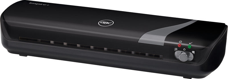 GBC Inspire+ Laminiergerät A4 – 2-Rollen, 75–125 µm, Kaltlamination, Aufheizzeit 4 Min., 250 mm/min, schwarz