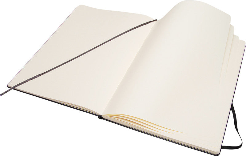 Moleskine Skizzenbuch, A3, 165 g/m², 96 Seiten, schwarz, mit Gummiband, Hardcover, säurefrei