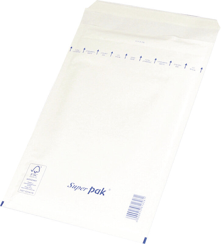 Office products Luftpolstertasche – 150 × 215 mm, weiss, selbstklebend – 10 Stück