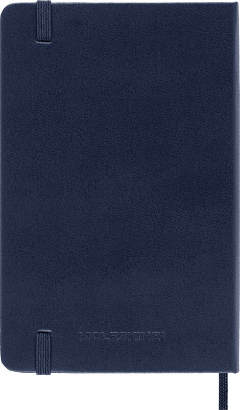 Moleskine Wochenagenda – 1 Woche/1 Seite, gebunden, 9 × 14 cm, 2027, Englisch, Saphirblau, FSC