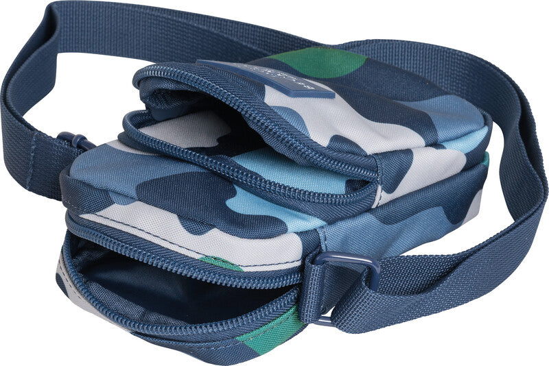 Beckmann Umhängetasche – Motiv Color Camo, 11 × 17 × 5 cm, Polyester (PES)