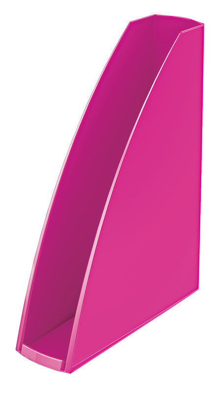 Leitz Stehsammler – Kunststoff, ohne Beschriftungsfeld, Pink, 258×75×312 mm