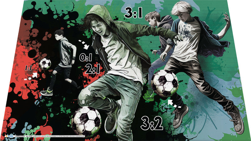 HERMA Schreibunterlage – Street Soccer – 550 × 350 mm – Kunststoff, rutschfest