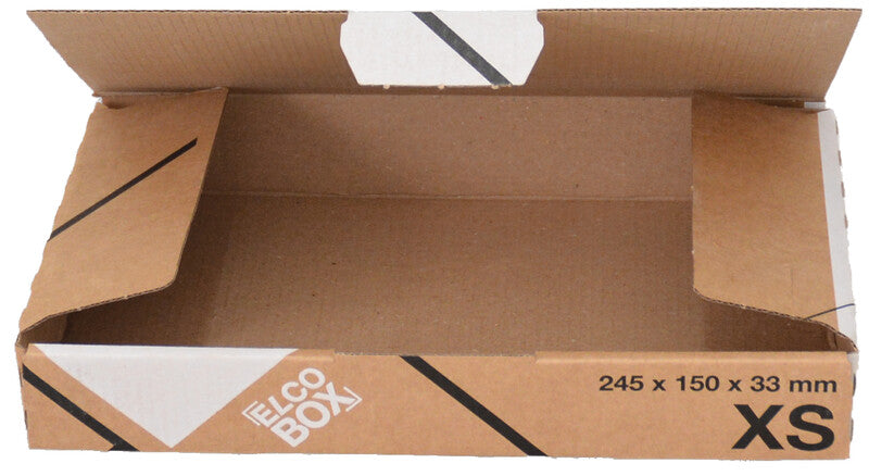 Elco Versandbox, braun – 255 × 160 × 40 mm
