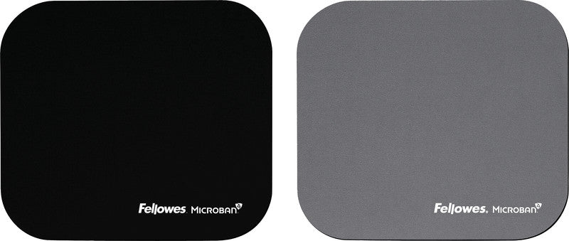 Fellowes Mausmatte – Grau, 232 × 199 × 2 mm, Microban