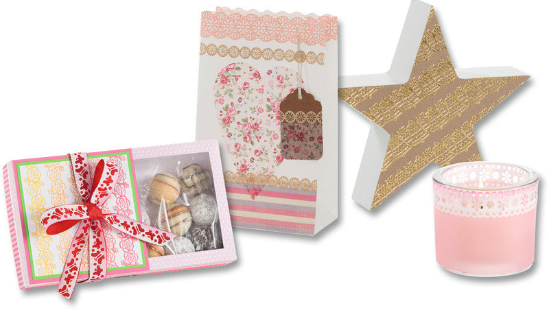 Folia Washi Tape – permanent, Papier, mehrfarbig, 4 Rollen, je 1 m