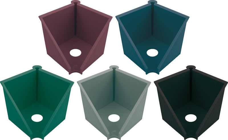 Helit Zettelbox – Kunststoff, Grün, 127 × 117 mm