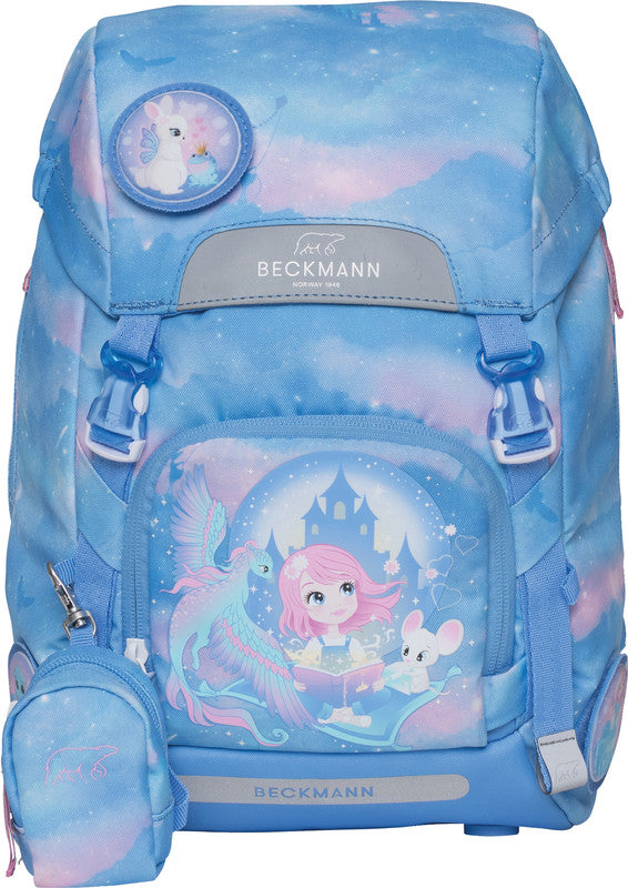 Beckmann Schulrucksack Classic – 6-teilig – Fairytale – aus recyceltem PET